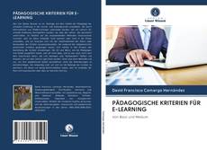 Portada del libro de PÄDAGOGISCHE KRITERIEN FÜR E-LEARNING