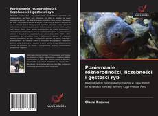 Buchcover von Porównanie różnorodności, liczebności i gęstości ryb