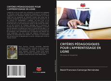 Buchcover von CRITÈRES PÉDAGOGIQUES POUR L'APPRENTISSAGE EN LIGNE
