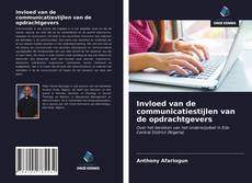 Bookcover of Invloed van de communicatiestijlen van de opdrachtgevers