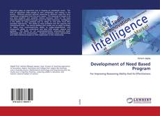 Buchcover von Development of Need Based Program
