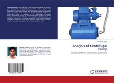 Copertina di Analysis of Centrifugal Pump