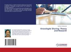 Copertina di Knowlegde Sharing: Theory and Research