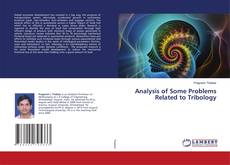 Copertina di Analysis of Some Problems Related to Tribology