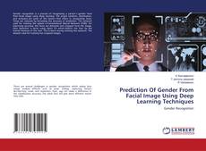 Copertina di Prediction Of Gender From Facial Image Using Deep Learning Techniques