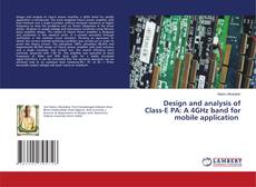Copertina di Design and analysis of Class-E PA: A 4GHz band for mobile application
