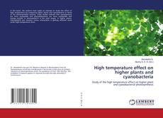 Buchcover von High temperature effect on higher plants and cyanobacteria
