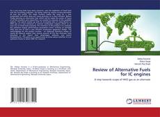 Copertina di Review of Alternative Fuels for IC engines