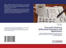 Copertina di First-order Ordinary Differential Equations and Applications