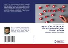 Buchcover von Impact of HRD Climate on Job satisfaction in Indian Cement Industry