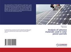 Copertina di Analysis of advance materials used in solar power pannels