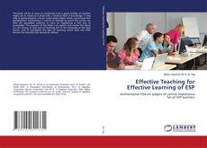 Copertina di Effective Teaching for Effective Learning of ESP