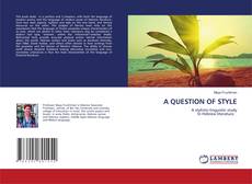Copertina di A QUESTION OF STYLE