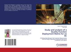 Copertina di Study and analysis of a Quality Function Deployment Matrix for an AC