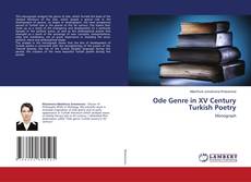 Copertina di Ode Genre in XV Century Turkish Poetry