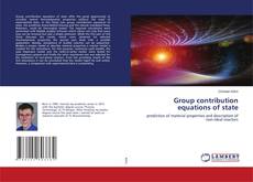 Copertina di Group contribution equations of state