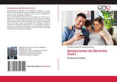 Copertina di Anotaciones de Derecho Civil I
