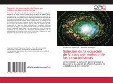 Solución de la ecuación de Vlasov por método de las características kitap kapağı