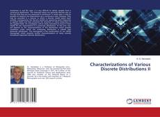 Copertina di Characterizations of Various Discrete Distributions II