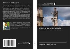 Buchcover von Filosofía de la educación