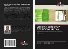 Buchcover von VERSO UNA DEMOCRAZIA SIGNIFICATIVA IN KENYA