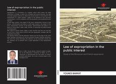 Bookcover of Law of expropriation in the public interest