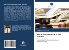 Portada del libro de Rechtshermeneutik in der Neuzeit