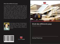 Bookcover of Droit des différents pays