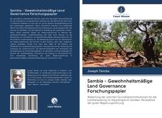 Buchcover von Sambia - Gewohnheitsmäßige Land Governance Forschungspapier