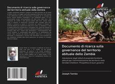 Documento di ricerca sulla governance del territorio abituale dello Zambia kitap kapağı