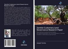 Zambia Customary Land Governance Research Paper kitap kapağı