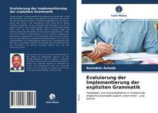 Capa do livro de Evaluierung der Implementierung der expliziten Grammatik 