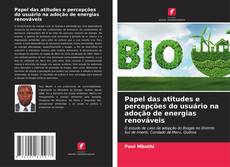 Buchcover von Papel das atitudes e percepções do usuário na adoção de energias renováveis