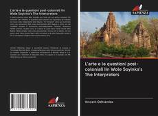 Portada del libro de L'arte e le questioni post-coloniali Iin Wole Soyinka's The Interpreters