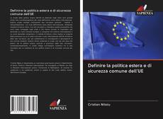 Definire la politica estera e di sicurezza comune dell'UE kitap kapağı