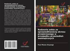 Portada del libro de Radzenie sobie ze sprawiedliwością okresu przejściowego w przypadku przesiedleń wewnętrznych