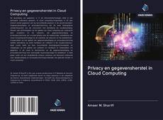 Couverture de Privacy en gegevensherstel in Cloud Computing