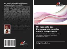 Buchcover von Un manuale per l'insegnamento nello studio universitario