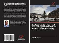 Bookcover of Dostosowanie etiopskich tarasów jęczmiennych do warunków stresu suszy