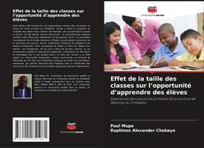 Buchcover von Effet de la taille des classes sur l’opportunité d’apprendre des élèves