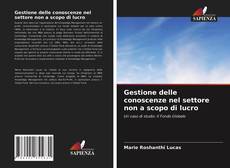 Couverture de Gestione delle conoscenze nel settore non a scopo di lucro