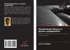 Portada del libro de Konstrukcja fokusu w języku syngaleskim