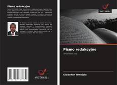 Capa do livro de Pismo redakcyjne 