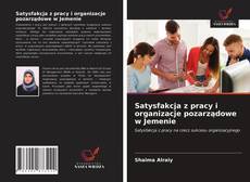 Portada del libro de Satysfakcja z pracy i organizacje pozarządowe w Jemenie