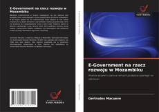 Bookcover of E-Government na rzecz rozwoju w Mozambiku