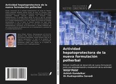 Copertina di Actividad hepatoprotectora de la nueva formulación polherbal