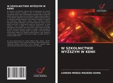 Capa do livro de W SZKOLNICTWIE WYŻSZYM W KENII 