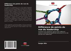 Buchcover von Différence de points de vue du leadership