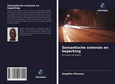 Couverture de Semantische extensie en beperking