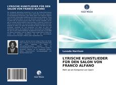 Portada del libro de LYRISCHE KUNSTLIEDER FÜR DEN SALON VON FRANCO ALFANO